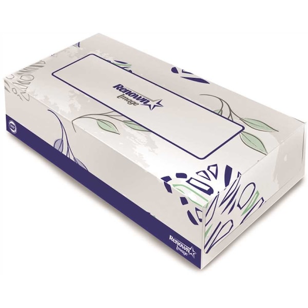 Premium 2-Ply Flat Box Facial Tissue, 30PK